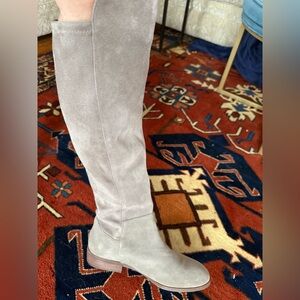 Taupe Over the Knee Boots